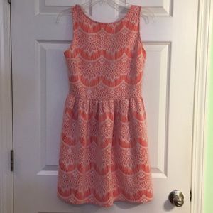 NWT Love Ady Coral Lace Dress